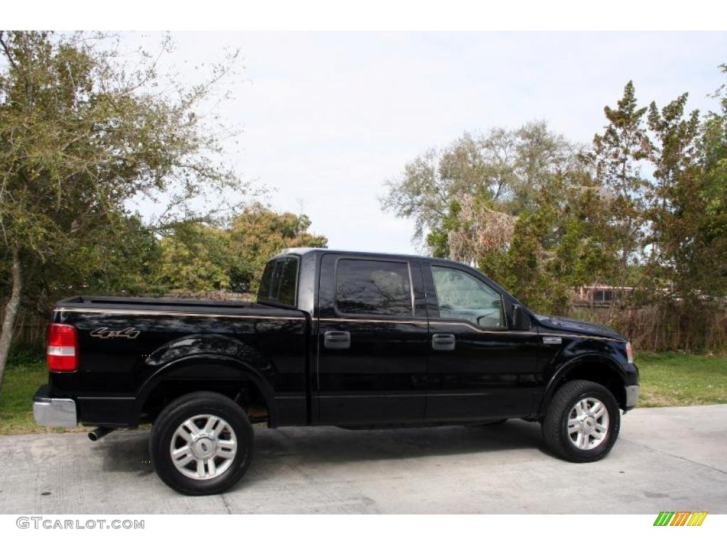 2004 F150 Lariat SuperCrew 4x4 - Black / Tan photo #12