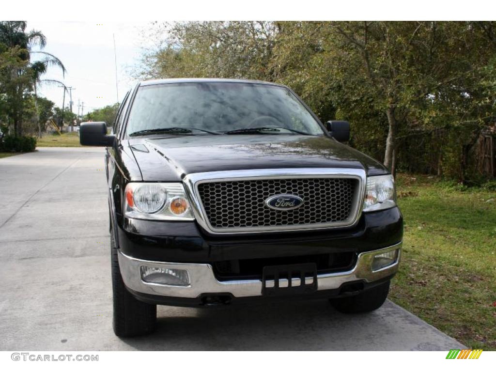 2004 F150 Lariat SuperCrew 4x4 - Black / Tan photo #17