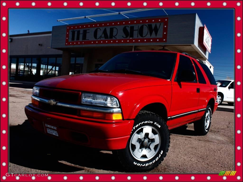 1998 Blazer LS 4x4 - Apple Red / Graphite photo #1