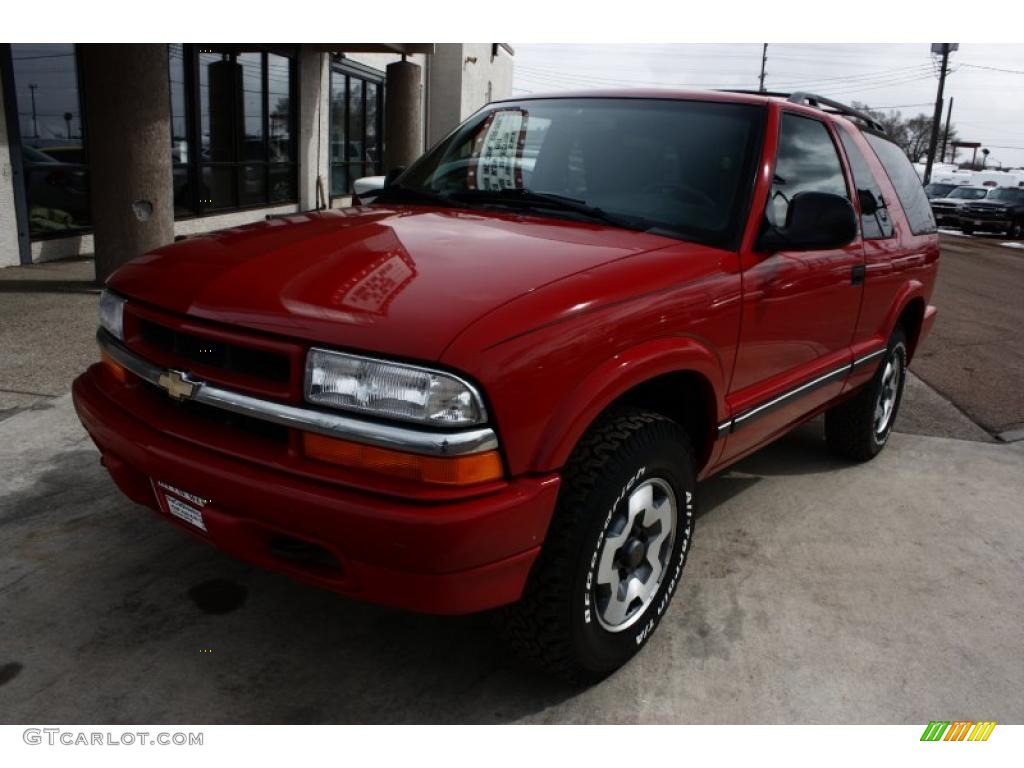 1998 Blazer LS 4x4 - Apple Red / Graphite photo #2
