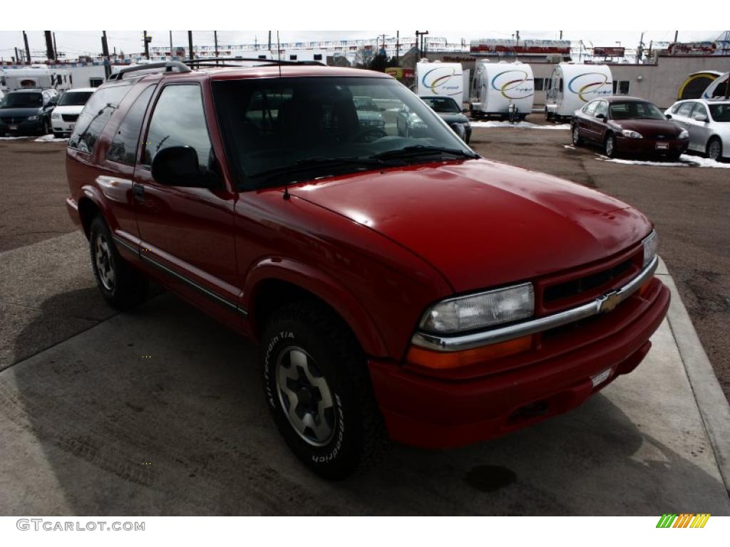 1998 Blazer LS 4x4 - Apple Red / Graphite photo #3