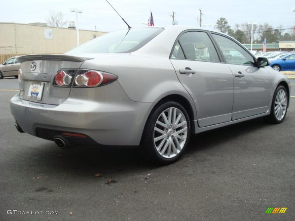 2006 MAZDA6 MAZDASPEED6 Grand Touring - Glacier Silver Metallic / Black photo #7