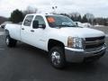 Summit White - Silverado 3500HD LS Crew Cab 4x4 Dually Photo No. 1