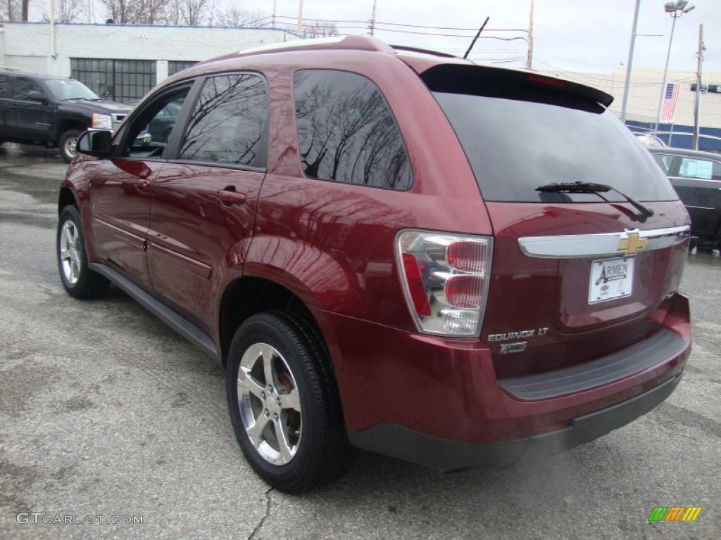 2007 Equinox LT AWD - Deep Ruby Metallic / Dark Gray photo #9