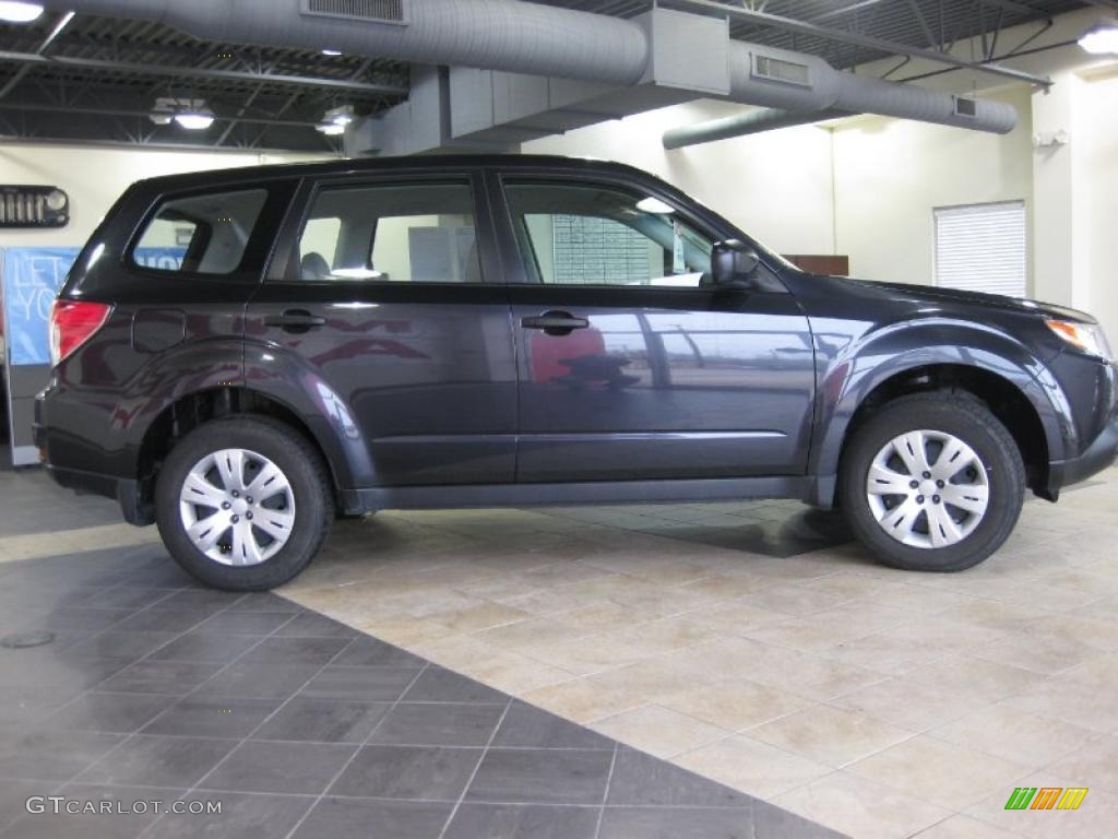 2009 Forester 2.5 X - Obsidian Black Pearl / Platinum photo #3