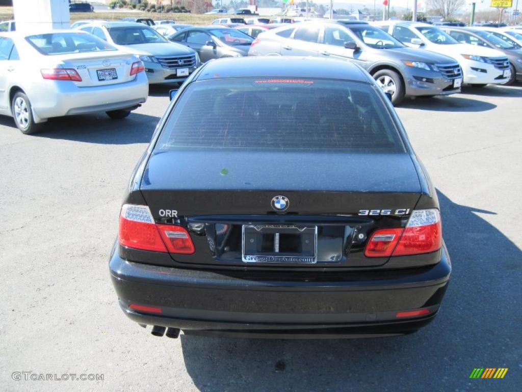 2006 3 Series 325i Coupe - Jet Black / Black photo #4