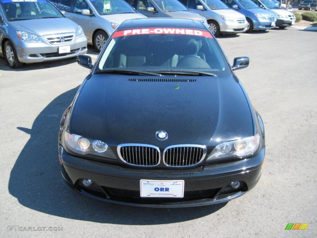 2006 3 Series 325i Coupe - Jet Black / Black photo #8