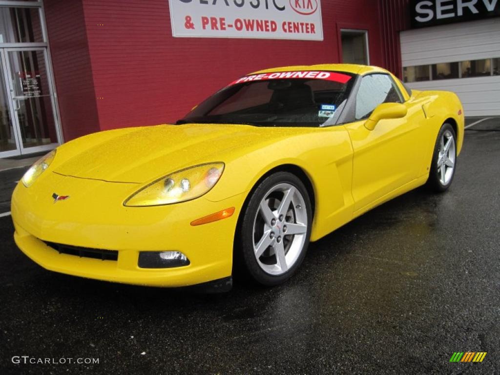 2006 Corvette Coupe - Velocity Yellow / Ebony Black photo #1