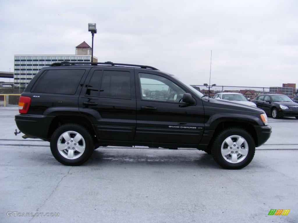 2001 Grand Cherokee Limited 4x4 - Black / Taupe photo #4