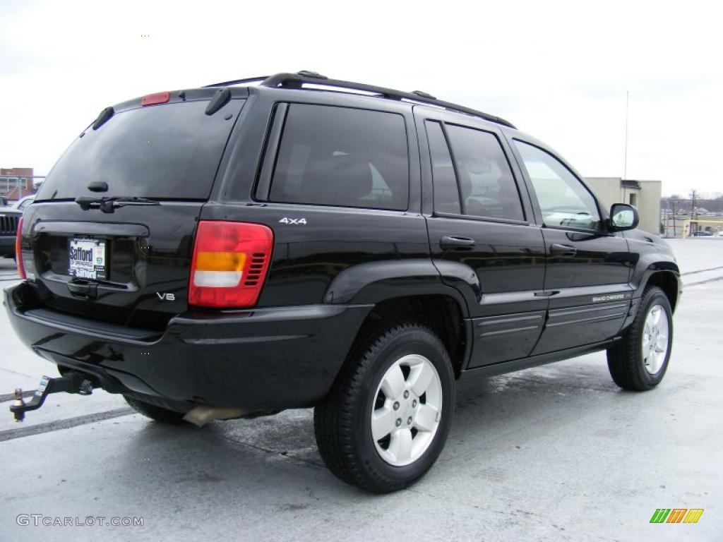 2001 Grand Cherokee Limited 4x4 - Black / Taupe photo #5