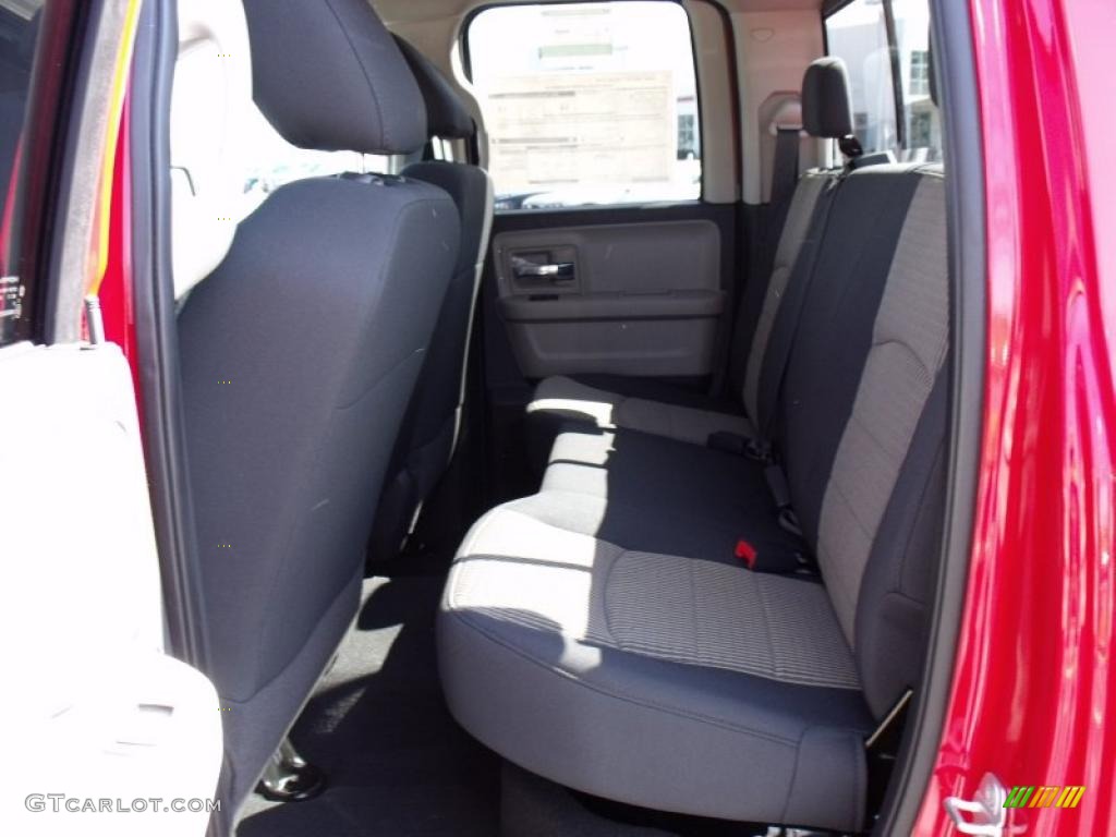 2010 Ram 1500 SLT Quad Cab - Flame Red / Dark Slate/Medium Graystone photo #7