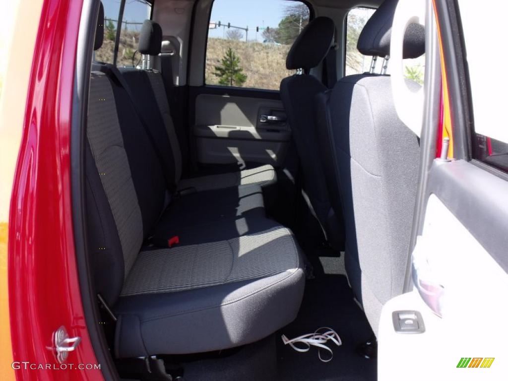 2010 Ram 1500 SLT Quad Cab - Flame Red / Dark Slate/Medium Graystone photo #9