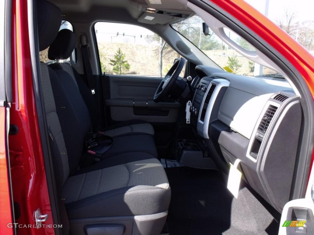 2010 Ram 1500 SLT Quad Cab - Flame Red / Dark Slate/Medium Graystone photo #10