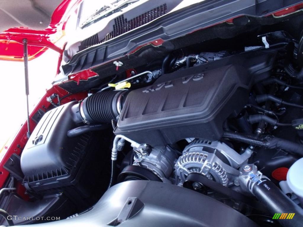 2010 Ram 1500 SLT Quad Cab - Flame Red / Dark Slate/Medium Graystone photo #13