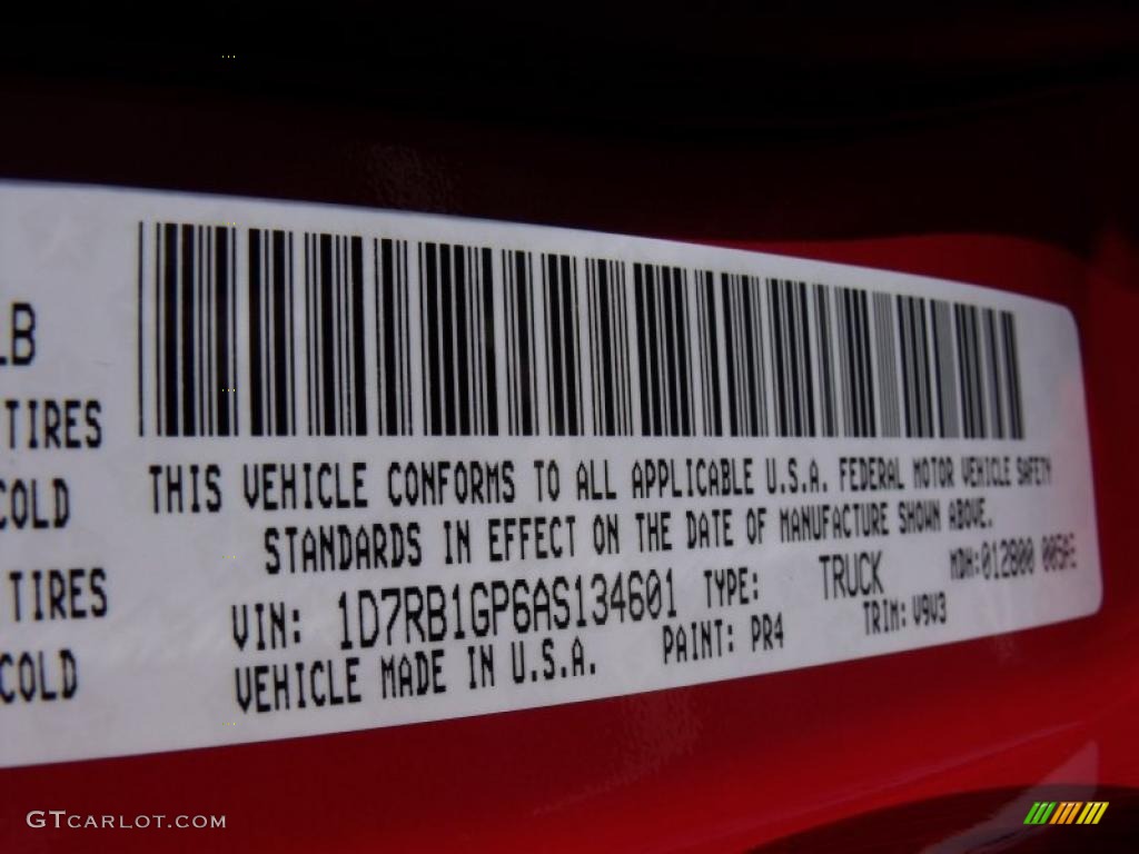 2010 Ram 1500 SLT Quad Cab - Flame Red / Dark Slate/Medium Graystone photo #15
