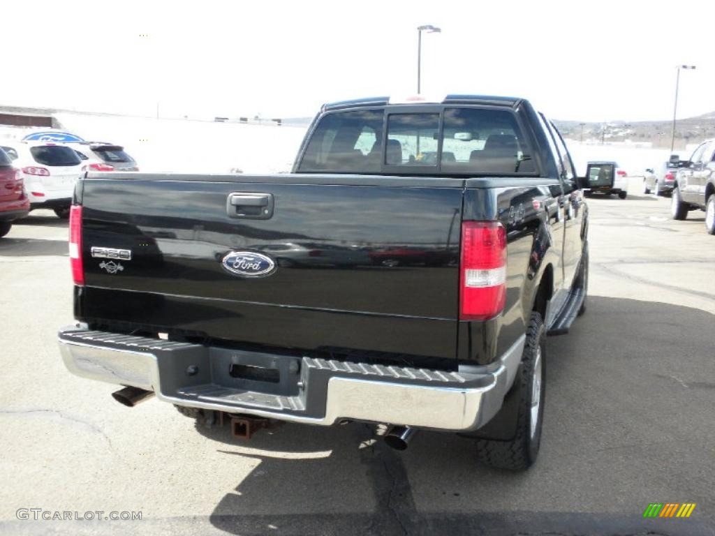 2004 F150 XLT SuperCab 4x4 - Black / Dark Flint photo #6