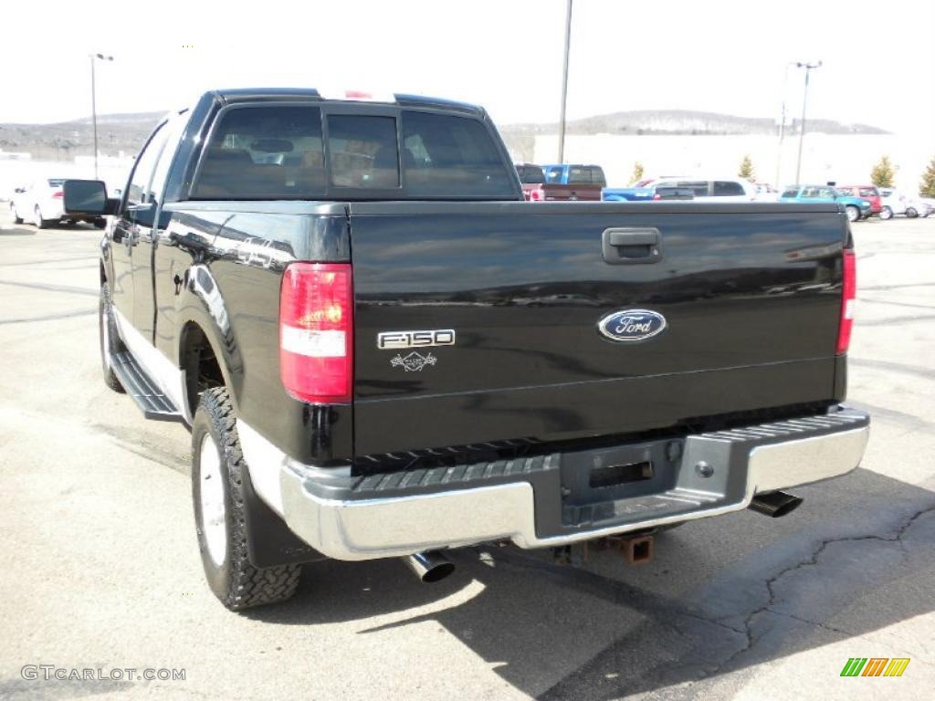 2004 F150 XLT SuperCab 4x4 - Black / Dark Flint photo #7