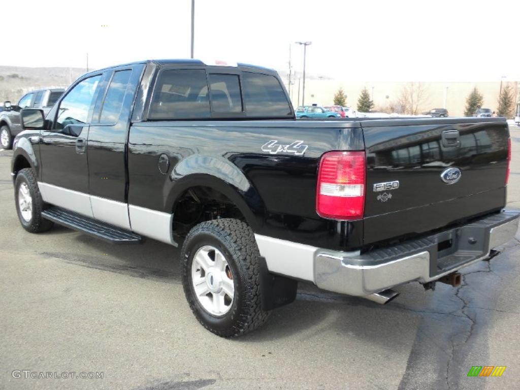 2004 F150 XLT SuperCab 4x4 - Black / Dark Flint photo #12