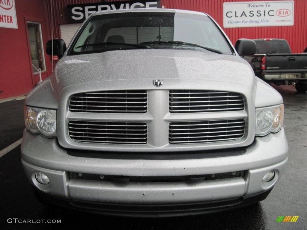 2003 Ram 1500 SLT Quad Cab 4x4 - Bright Silver Metallic / Dark Slate Gray photo #5