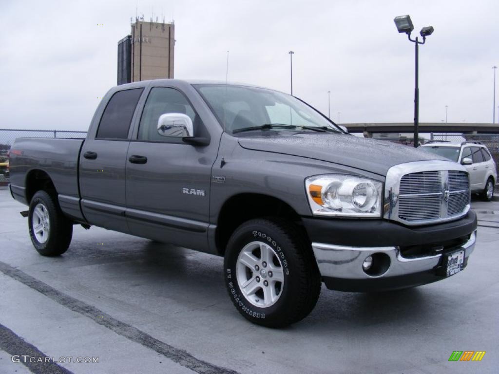 2008 Ram 1500 TRX4 Quad Cab 4x4 - Mineral Gray Metallic / Medium Slate Gray photo #3