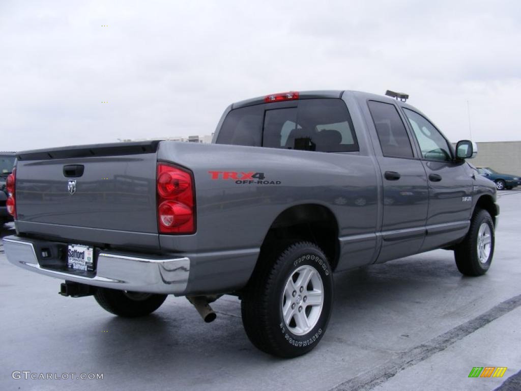 2008 Ram 1500 TRX4 Quad Cab 4x4 - Mineral Gray Metallic / Medium Slate Gray photo #5