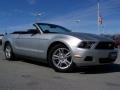 2010 Brilliant Silver Metallic Ford Mustang V6 Convertible  photo #9