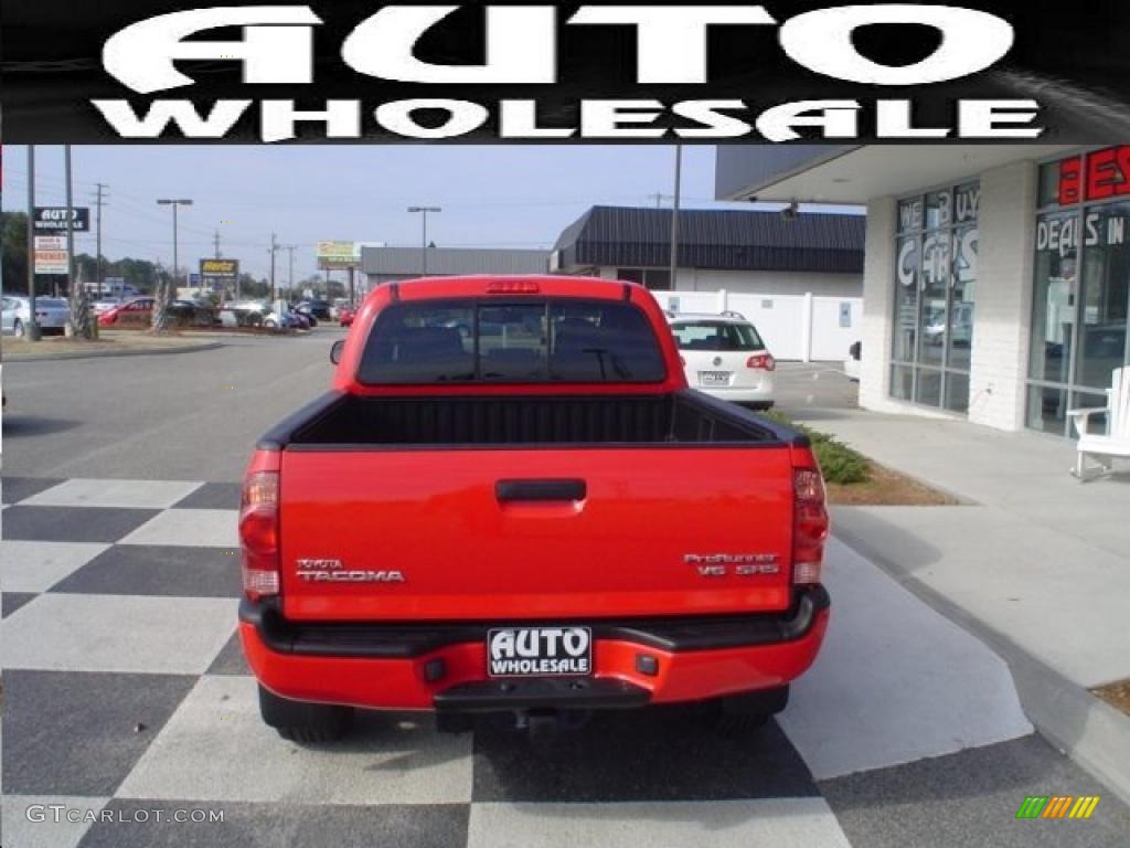 2007 Tacoma PreRunner TRD Double Cab - Radiant Red / Graphite Gray photo #3