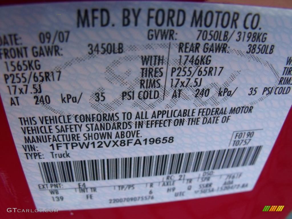 2008 F150 XLT SuperCrew - Redfire Metallic / Medium/Dark Flint photo #29