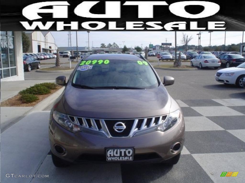 2009 Murano S AWD - Tinted Bronze Metallic / Black photo #2