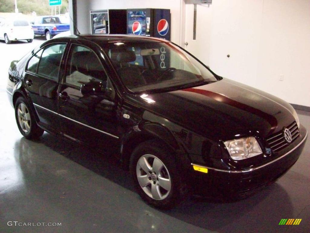 2004 Jetta GLS Sedan - Black / Black photo #1