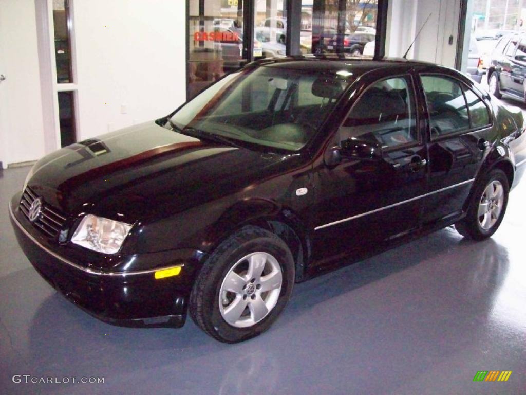 2004 Jetta GLS Sedan - Black / Black photo #3
