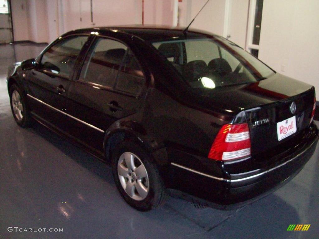 2004 Jetta GLS Sedan - Black / Black photo #4