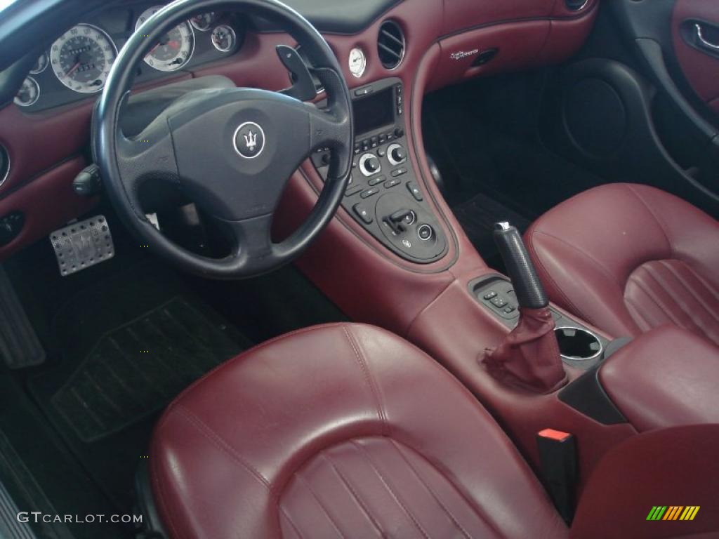 Bordeaux Interior 2004 Maserati Spyder Cambiocorsa Photo #26603373