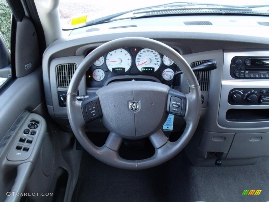 2005 Ram 1500 Laramie Quad Cab - Bright White / Dark Slate Gray photo #23