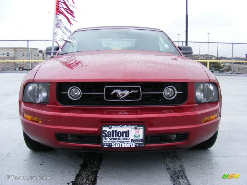 2006 Mustang V6 Premium Convertible - Redfire Metallic / Dark Charcoal photo #5