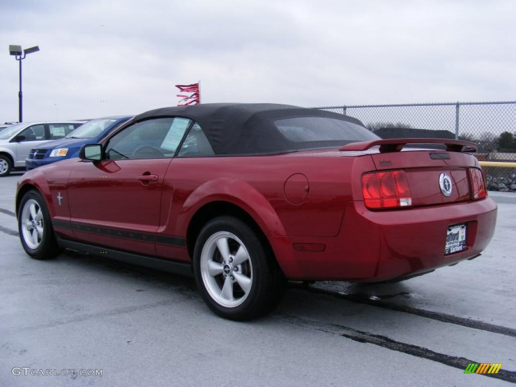 2006 Mustang V6 Premium Convertible - Redfire Metallic / Dark Charcoal photo #10