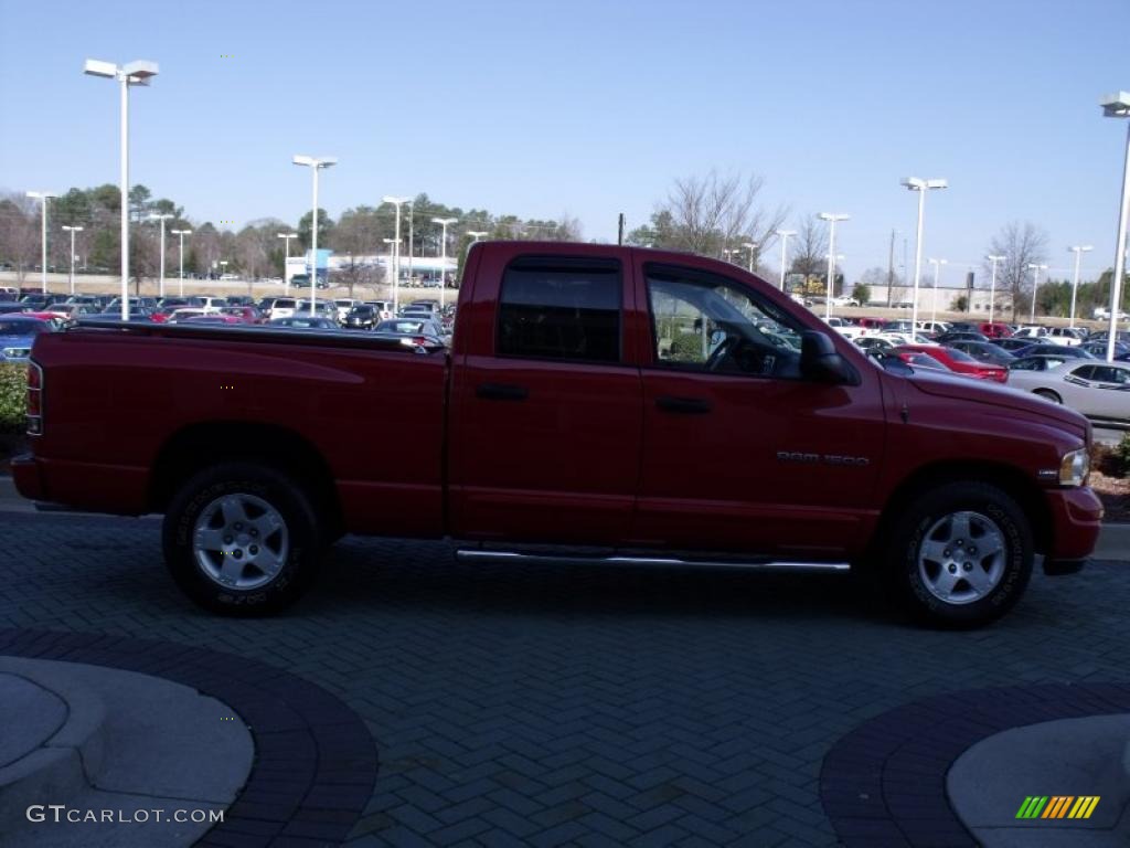 2004 Ram 1500 Laramie Quad Cab - Flame Red / Dark Slate Gray photo #5