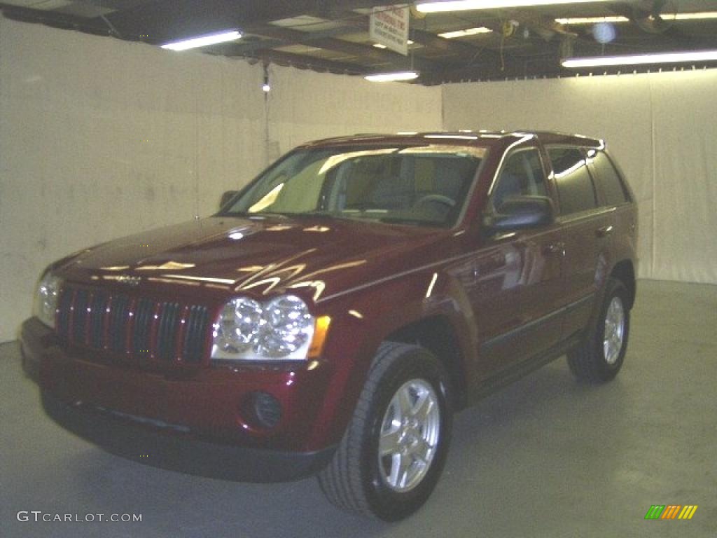 2007 Grand Cherokee Laredo - Red Rock Crystal Pearl / Medium Slate Gray photo #1