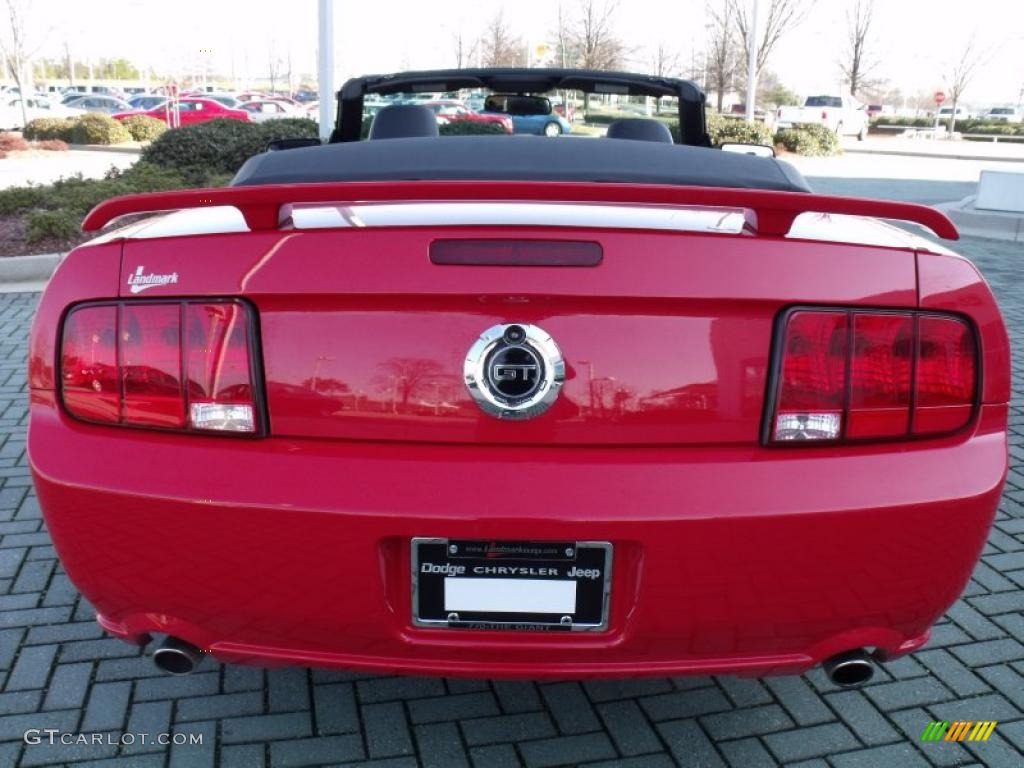 2007 Mustang GT Premium Convertible - Torch Red / Charcoal photo #4
