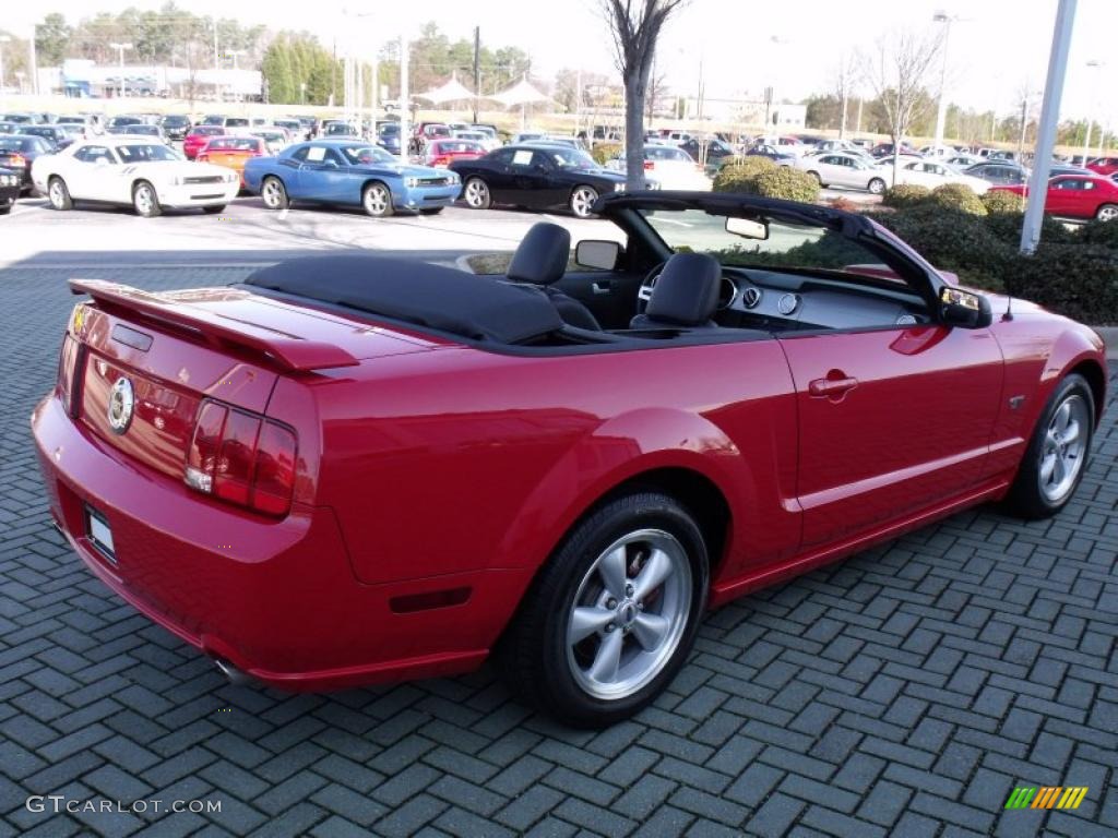 2007 Mustang GT Premium Convertible - Torch Red / Charcoal photo #5