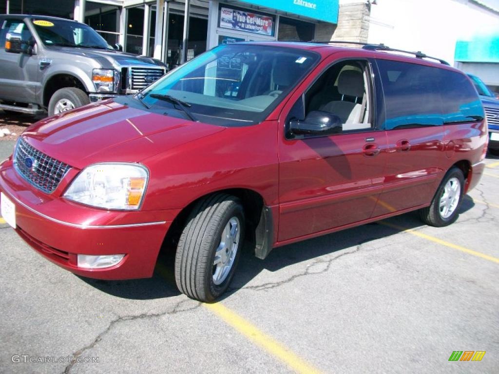 2004 Freestar SEL - Dark Toreador Red Metallic / Flint Grey photo #4