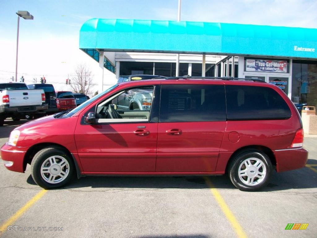 2004 Freestar SEL - Dark Toreador Red Metallic / Flint Grey photo #5