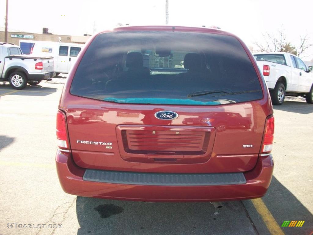 2004 Freestar SEL - Dark Toreador Red Metallic / Flint Grey photo #21