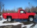 2010 Victory Red Chevrolet Silverado 2500HD Regular Cab  photo #4