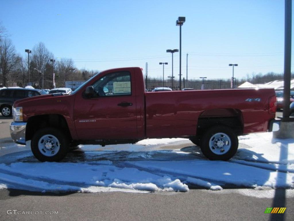 2010 Silverado 2500HD Regular Cab - Victory Red / Ebony photo #5