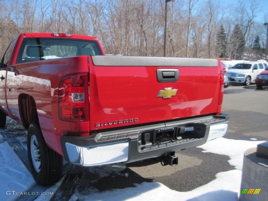2010 Silverado 2500HD Regular Cab - Victory Red / Ebony photo #6