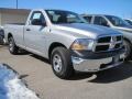 2010 Bright Silver Metallic Dodge Ram 1500 SLT Regular Cab 4x4  photo #3