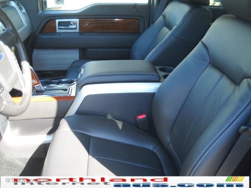 2010 F150 Lariat SuperCrew 4x4 - Dark Blue Pearl Metallic / Medium Stone photo #11