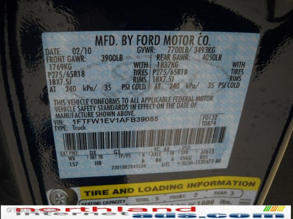 2010 F150 Lariat SuperCrew 4x4 - Dark Blue Pearl Metallic / Medium Stone photo #12