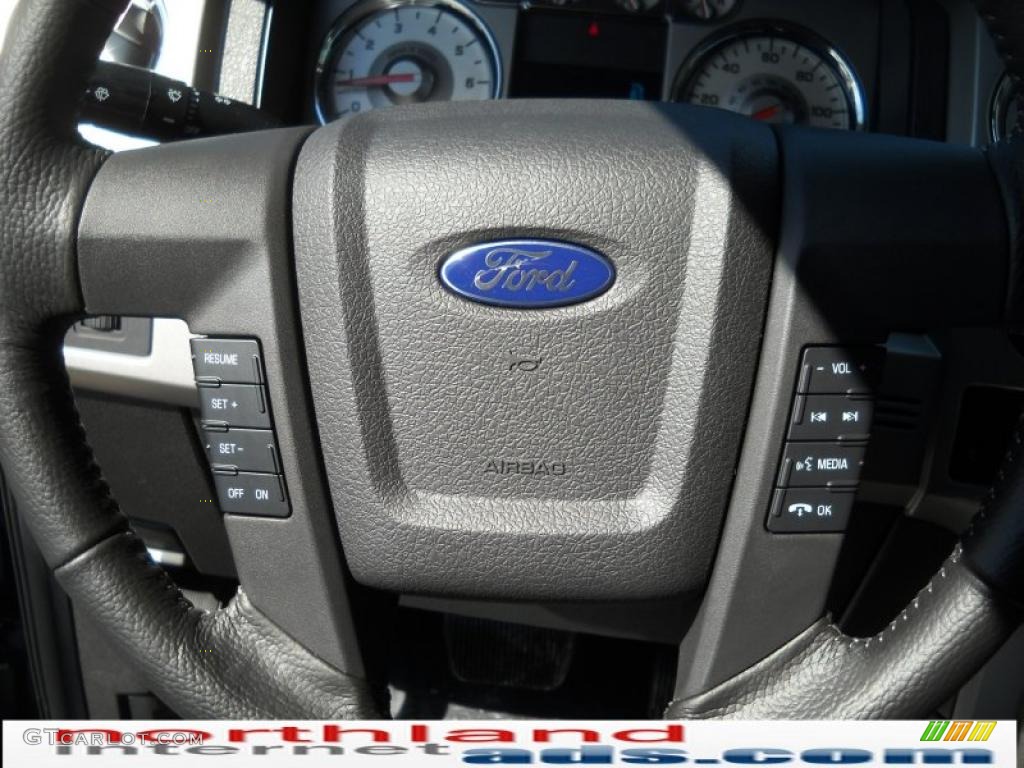 2010 F150 Lariat SuperCrew 4x4 - Dark Blue Pearl Metallic / Medium Stone photo #19